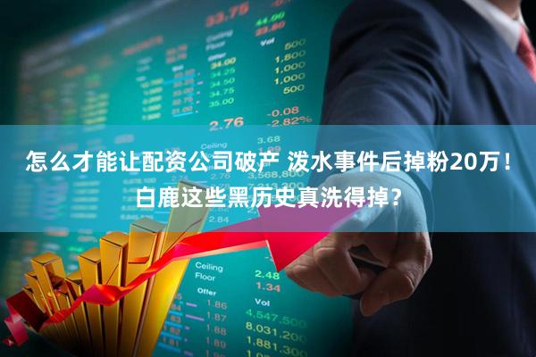 怎么才能让配资公司破产 泼水事件后掉粉20万！白鹿这些黑历史真洗得掉？